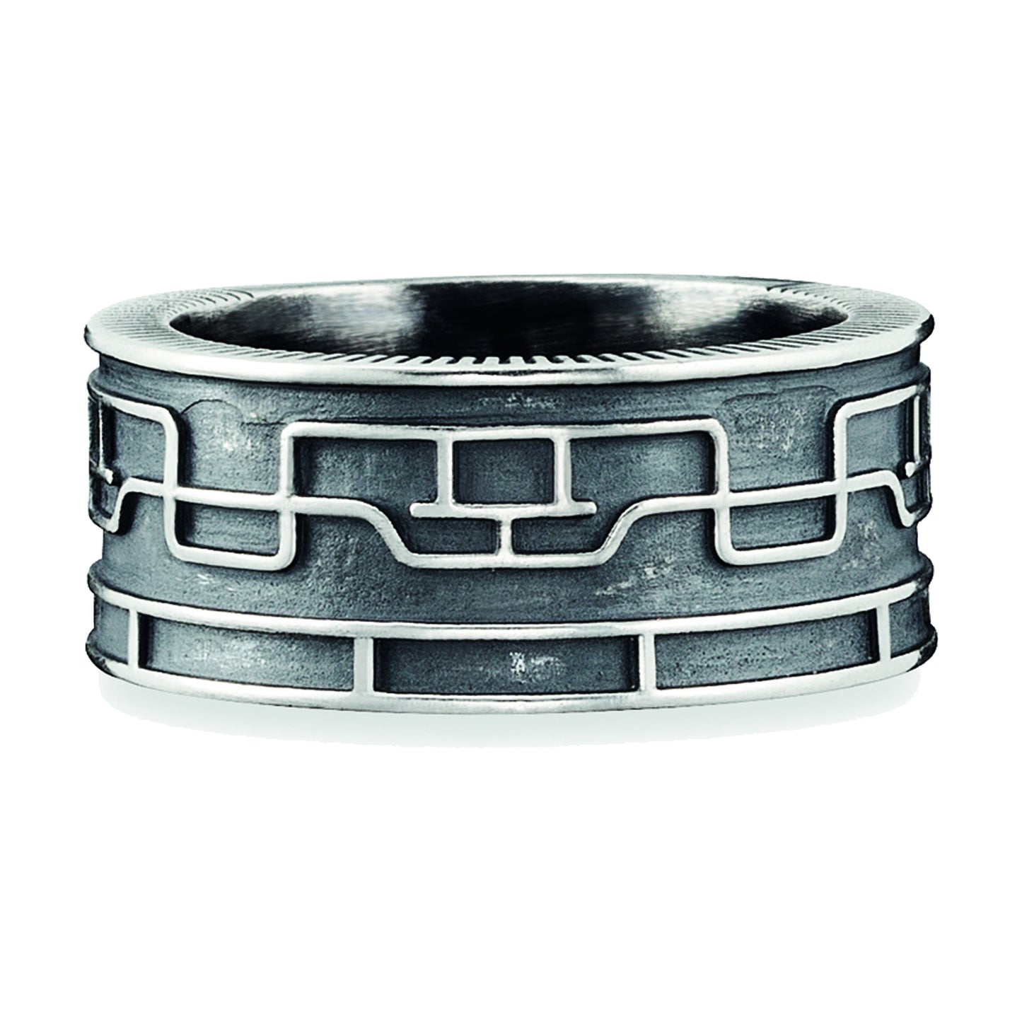 cai Ring 925/- Sterling Silber oxidiert ohne Stein