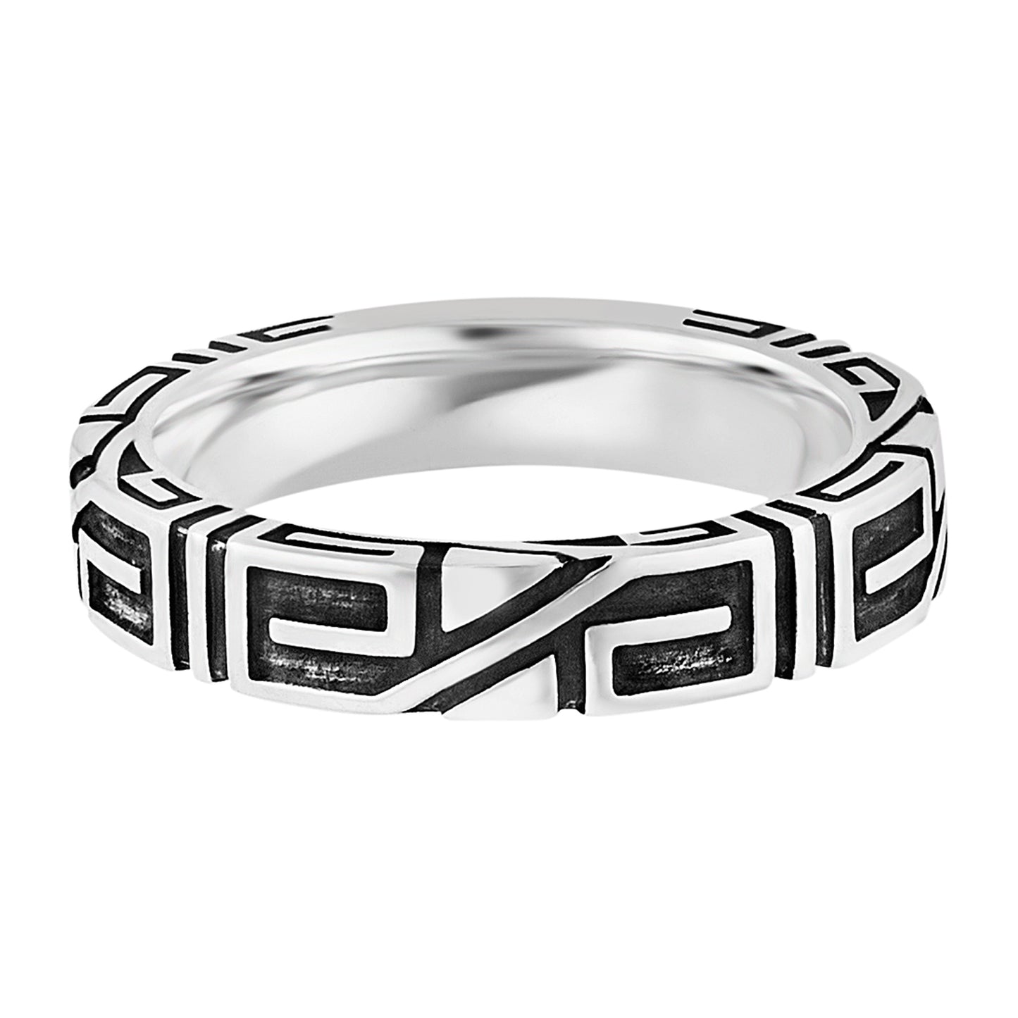 cai Ring 925/- Sterling Silber rhodiniert ohne Stein