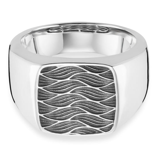 cai Ring 925/- Sterling Silber oxidiert ohne