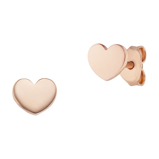 cai Ohrstecker 925/- Sterling Silber rotvergoldet 0,55cm ohne Stein