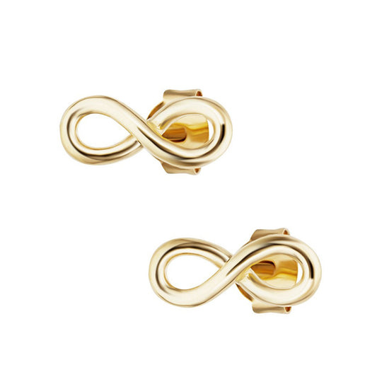 cai Ohrstecker 925/- Sterling Silber vergoldet 0,4cm ohne Stein