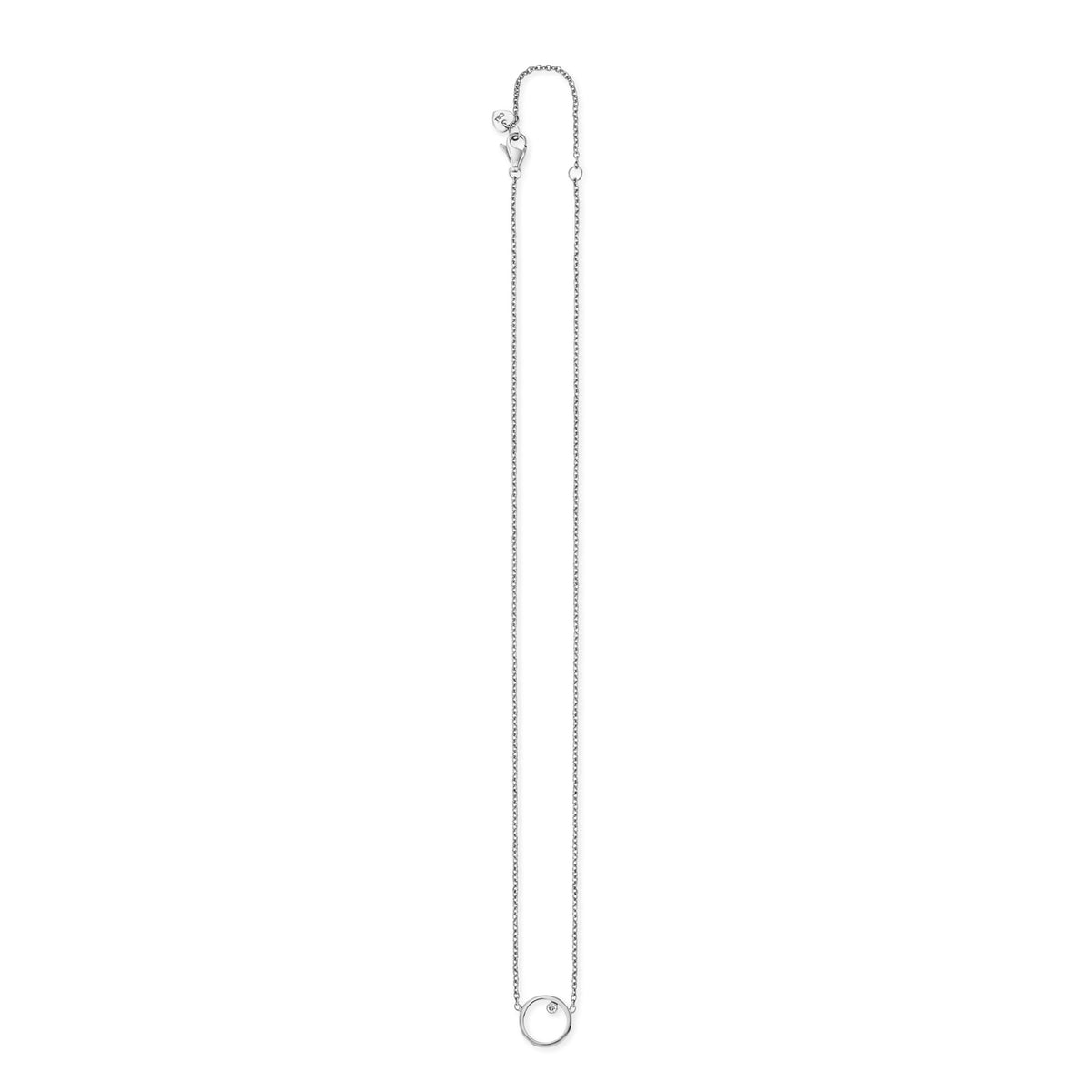 cai Collier Flachpanzerkette 925/- Sterling Silber rhodiniert 44,0cm Zirkonia