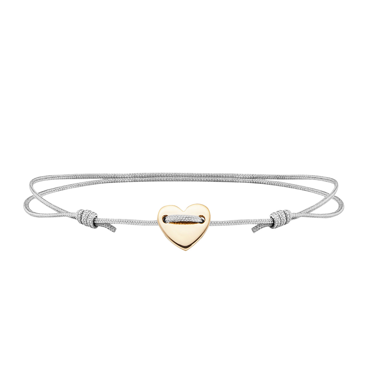 cai love Armband Textilband 925/- Sterling Silber vergoldet 19,0cm