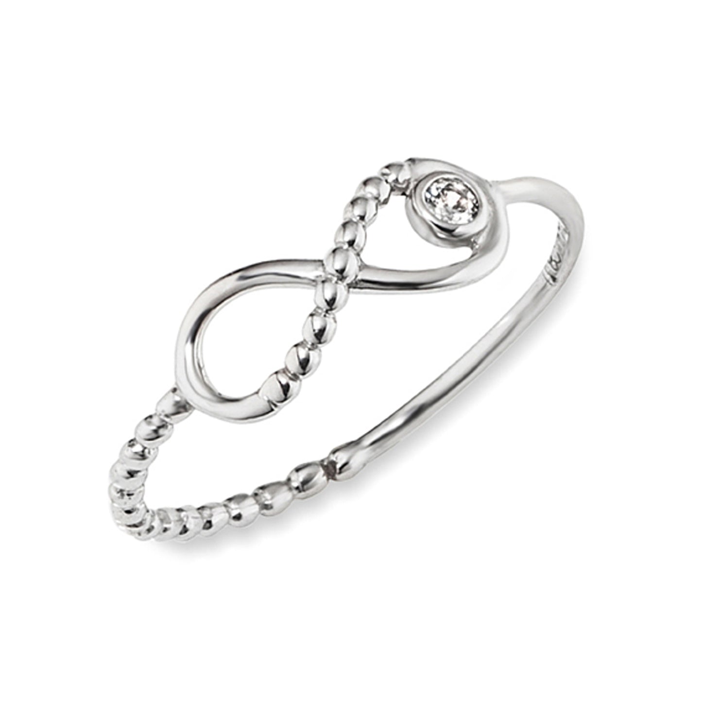 cai Ring 925/- Sterling Silber rhodiniert Zirkonia