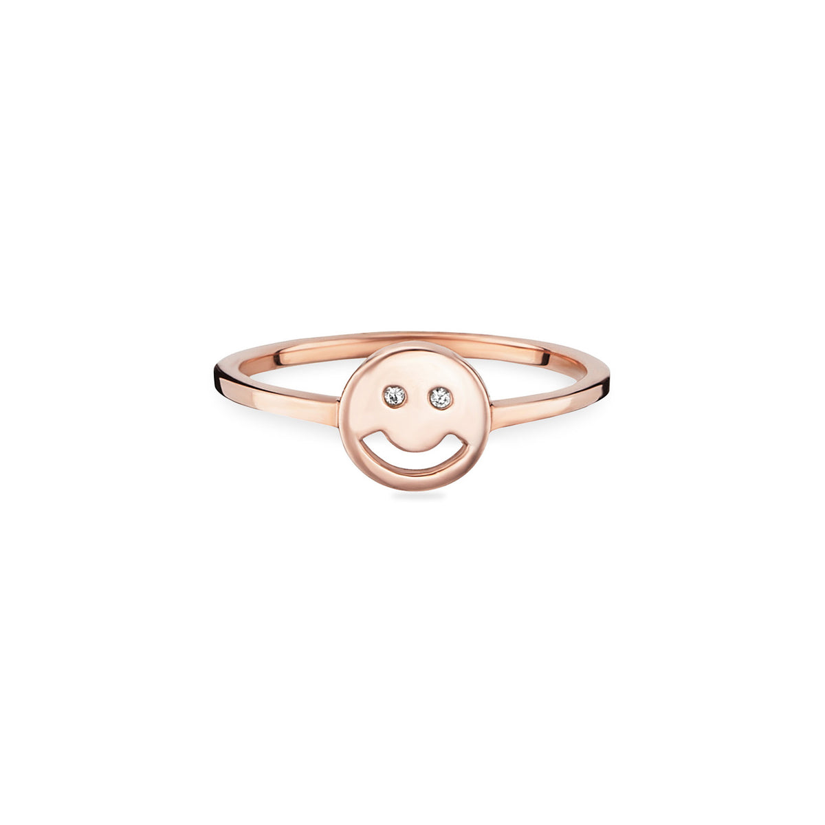 cai love Ring 925/- Sterling Silber rotvergoldet Zirkonia