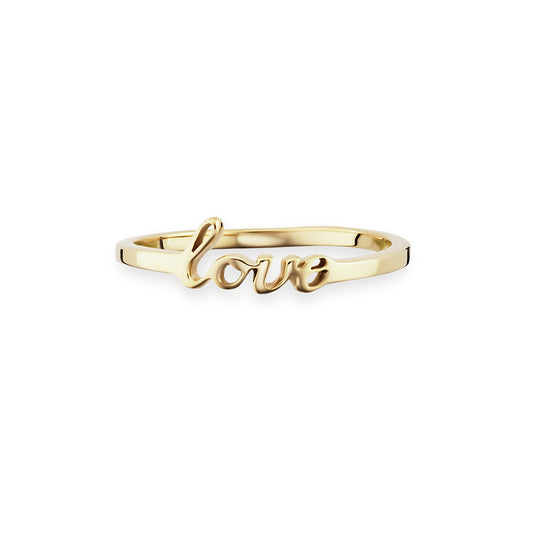 cai love Ring 925/- Sterling Silber vergoldet ohne Stein