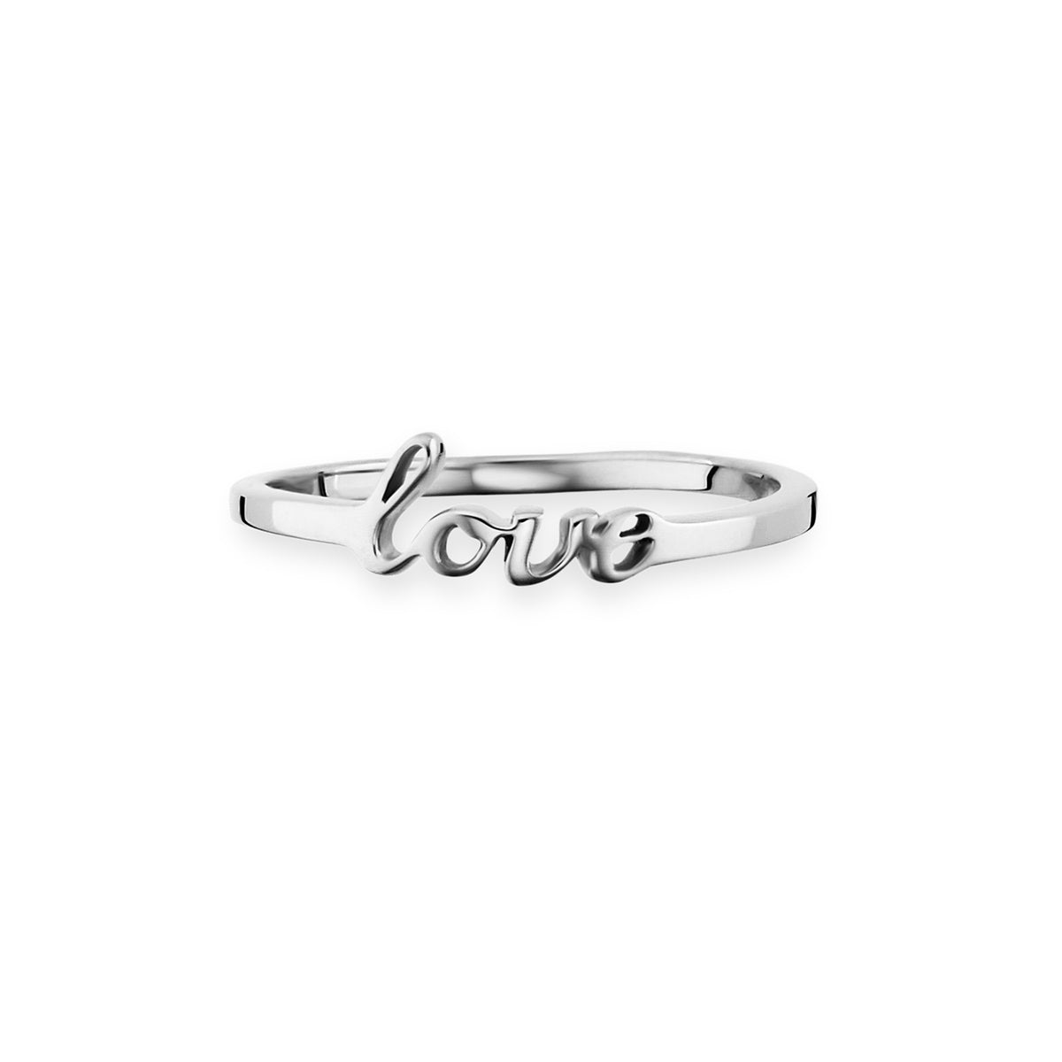 cai love Ring 925/- Sterling Silber rhodiniert ohne Stein