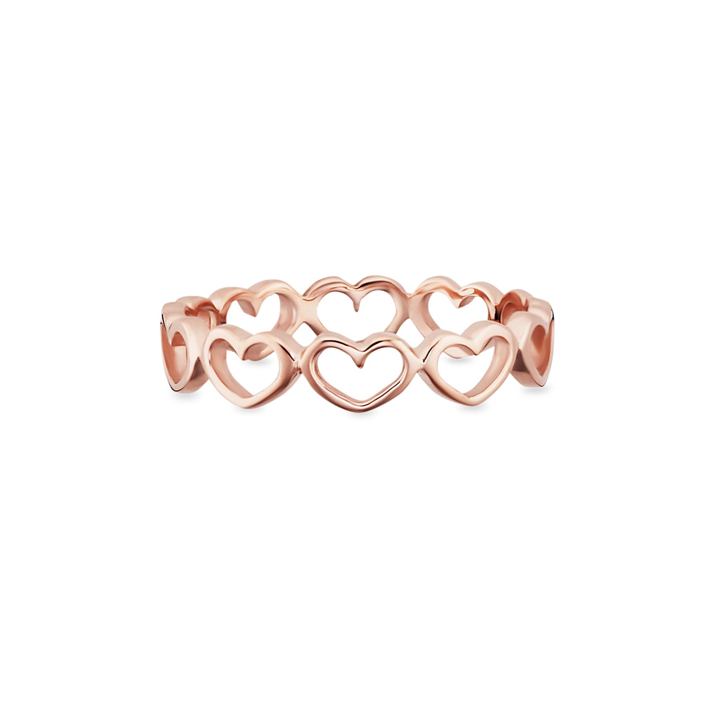 cai Ring 925/- Sterling Silber rotvergoldet ohne Stein