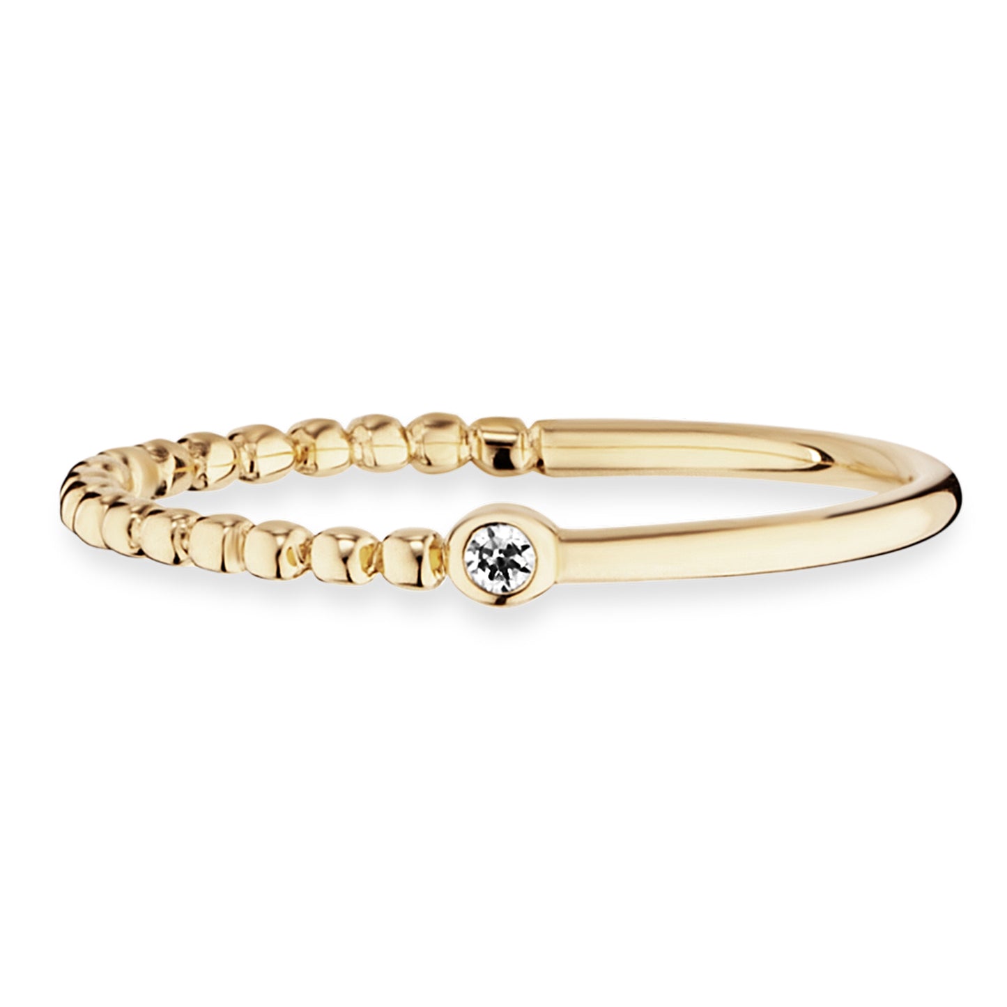 cai Ring 925/- Sterling Silber vergoldet Zirkonia
