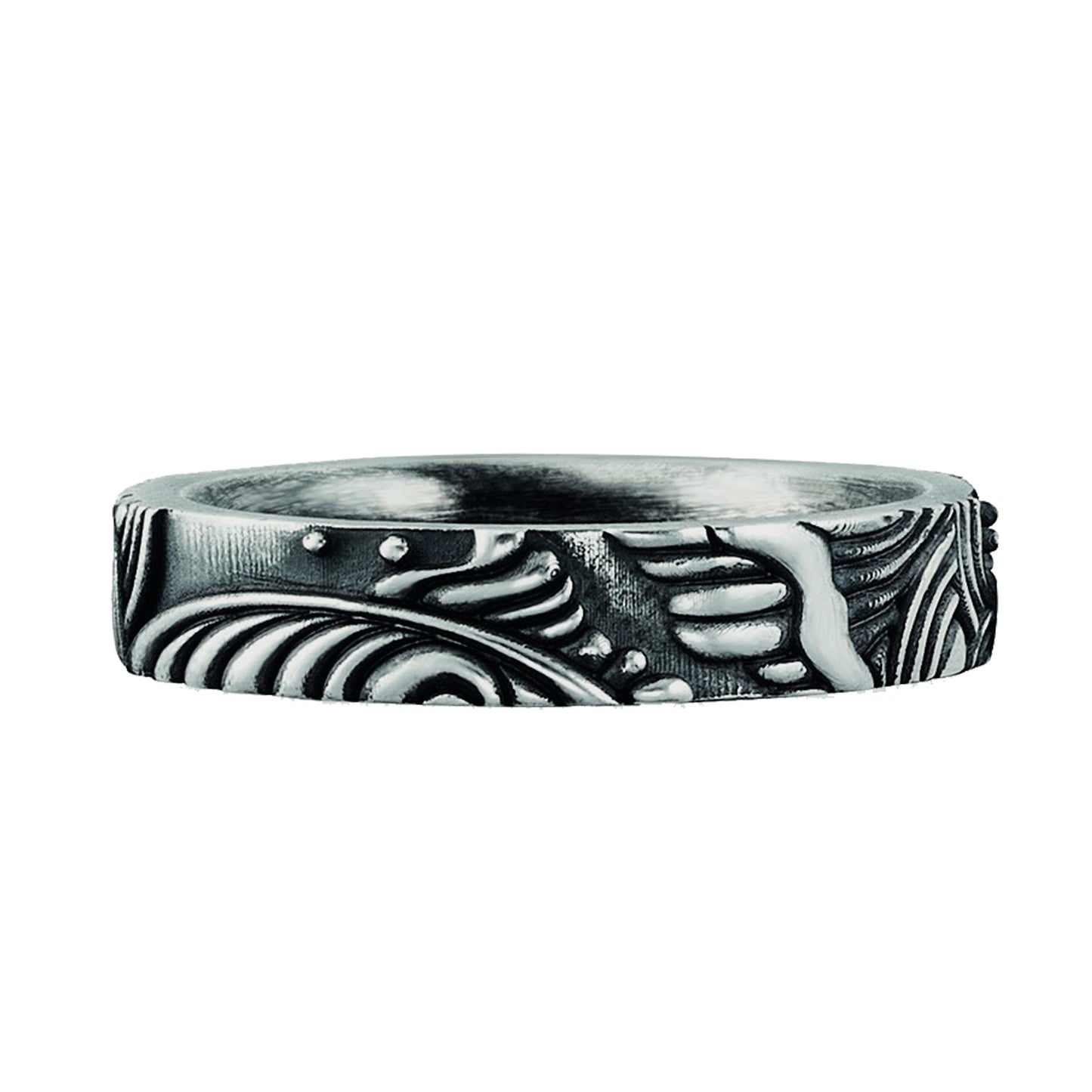 cai Ring 925/- Sterling Silber oxidiert ohne Stein