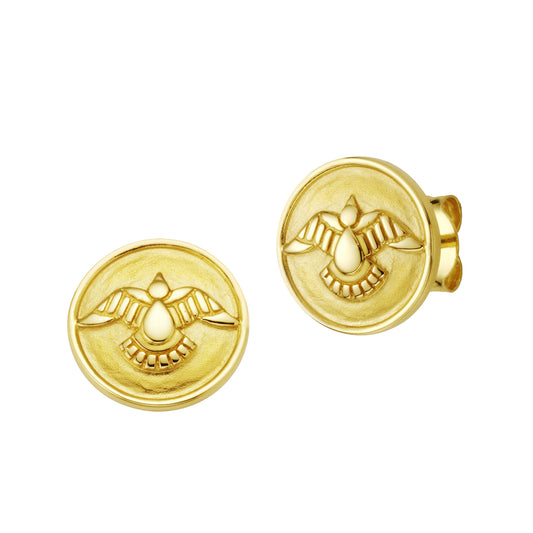 cai Ohrstecker 925/- Sterling Silber vergoldet 0,9cm ohne