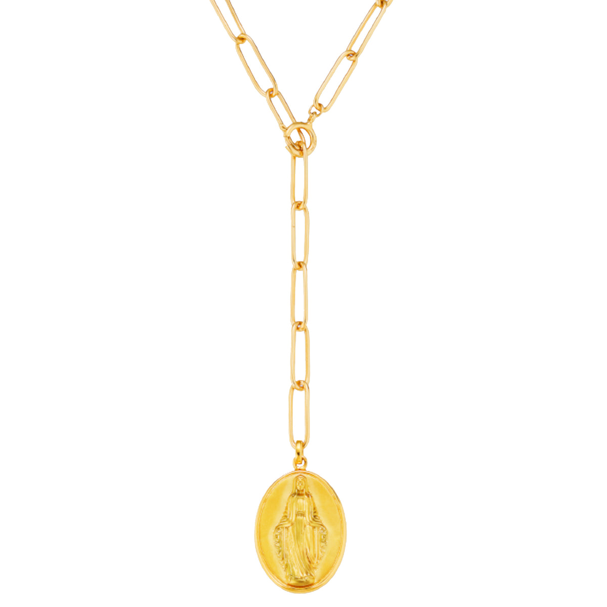 cai Anhänger mit Kette Ankerkette 925/- Sterling Silber vergoldet 60cm ohne