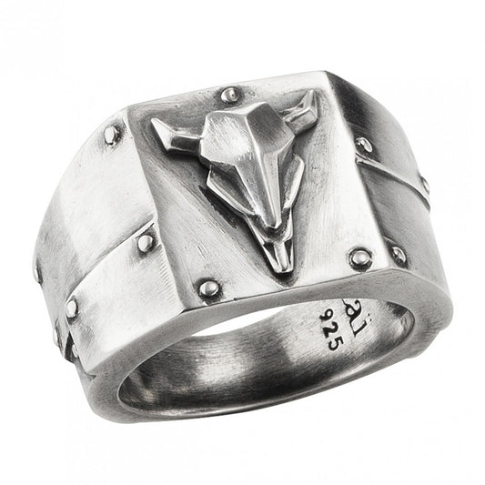 cai Ring 925/- Sterling Silber oxidiert ohne Stein