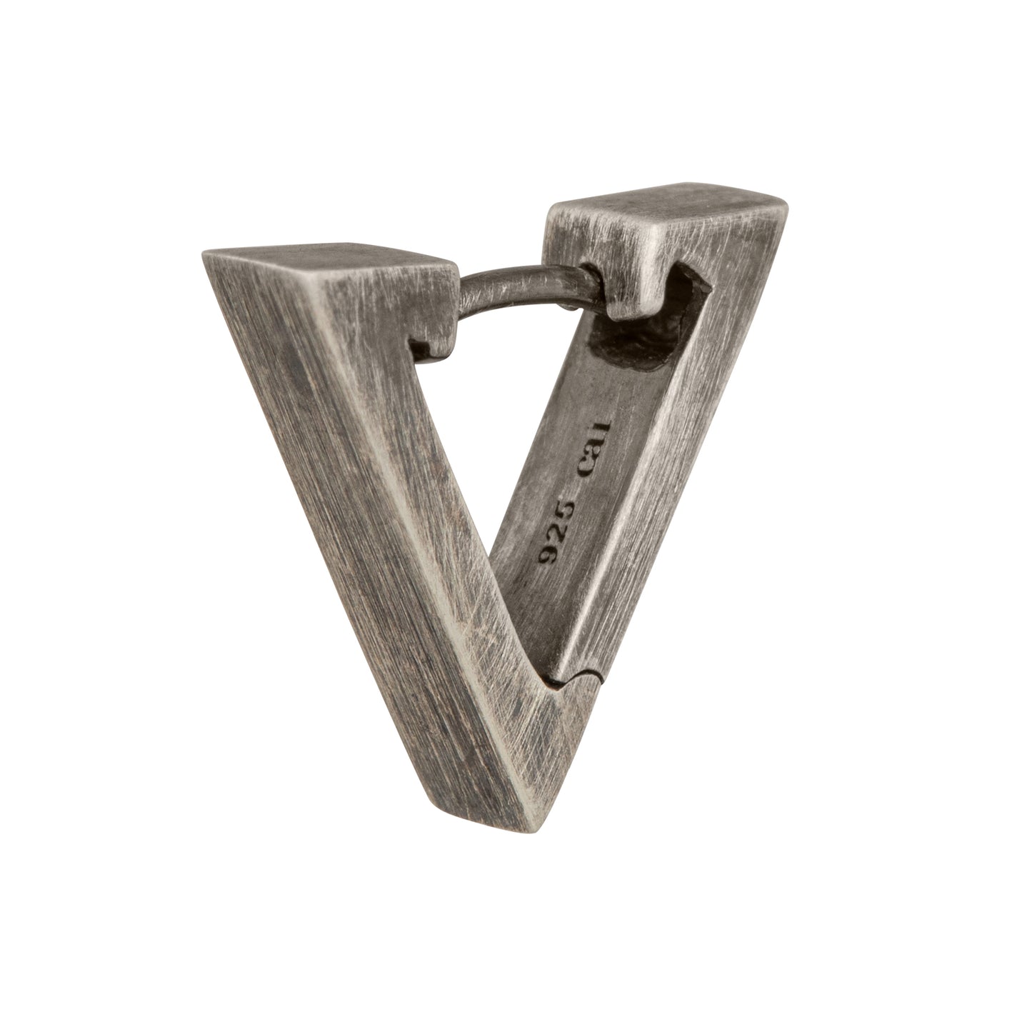 cai Single-Creole 925/- Sterling Silber oxidiert 1,5cm