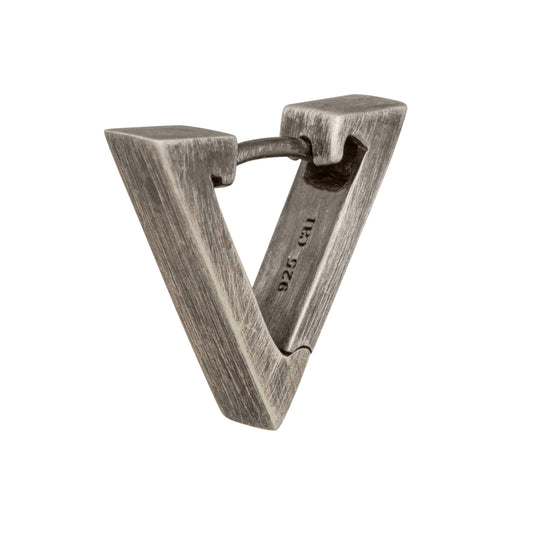 cai Single-Creole 925/- Sterling Silber oxidiert 1,5cm