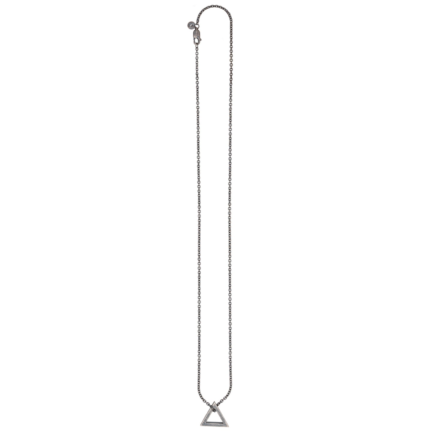 cai Anhänger mit Kette Ankerkette 925/- Sterling Silber oxidiert 60cm ohne