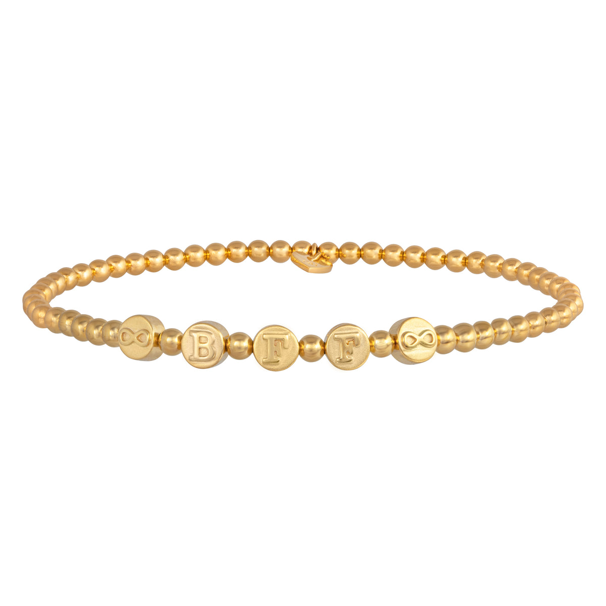 cai love Stretch-Armband Phantasiekette 925/- Sterling Silber vergoldet 16cm