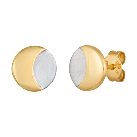 cai Ohrstecker 925/- Sterling Silber vergoldet 0,8cm ohne