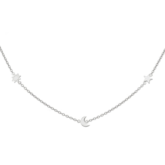cai Collier Ankerkette 925/- Sterling Silber rhodiniert 44,0cm