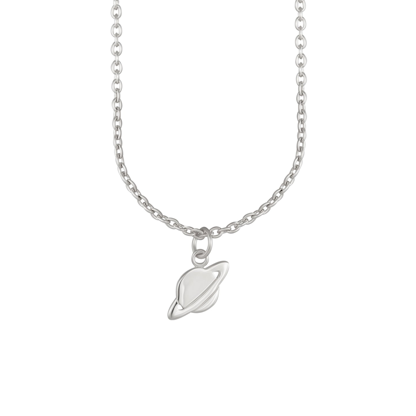 cai Anhänger mit Kette Schlangenkette 925/- Sterling Silber rhodiniert 44,0cm ohne
