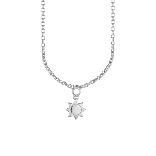 cai Anhänger mit Kette Ankerkette 925/- Sterling Silber rhodiniert 44,0cm ohne