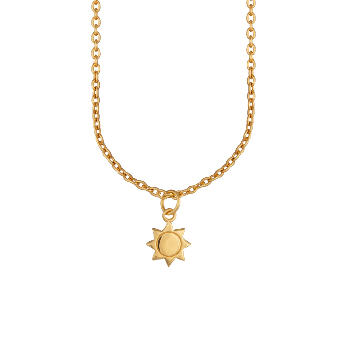 cai Anhänger mit Kette Schlangenkette 925/- Sterling Silber vergoldet 44,0cm ohne