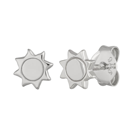 cai Ohrstecker 925/- Sterling Silber rhodiniert 0,6cm ohne