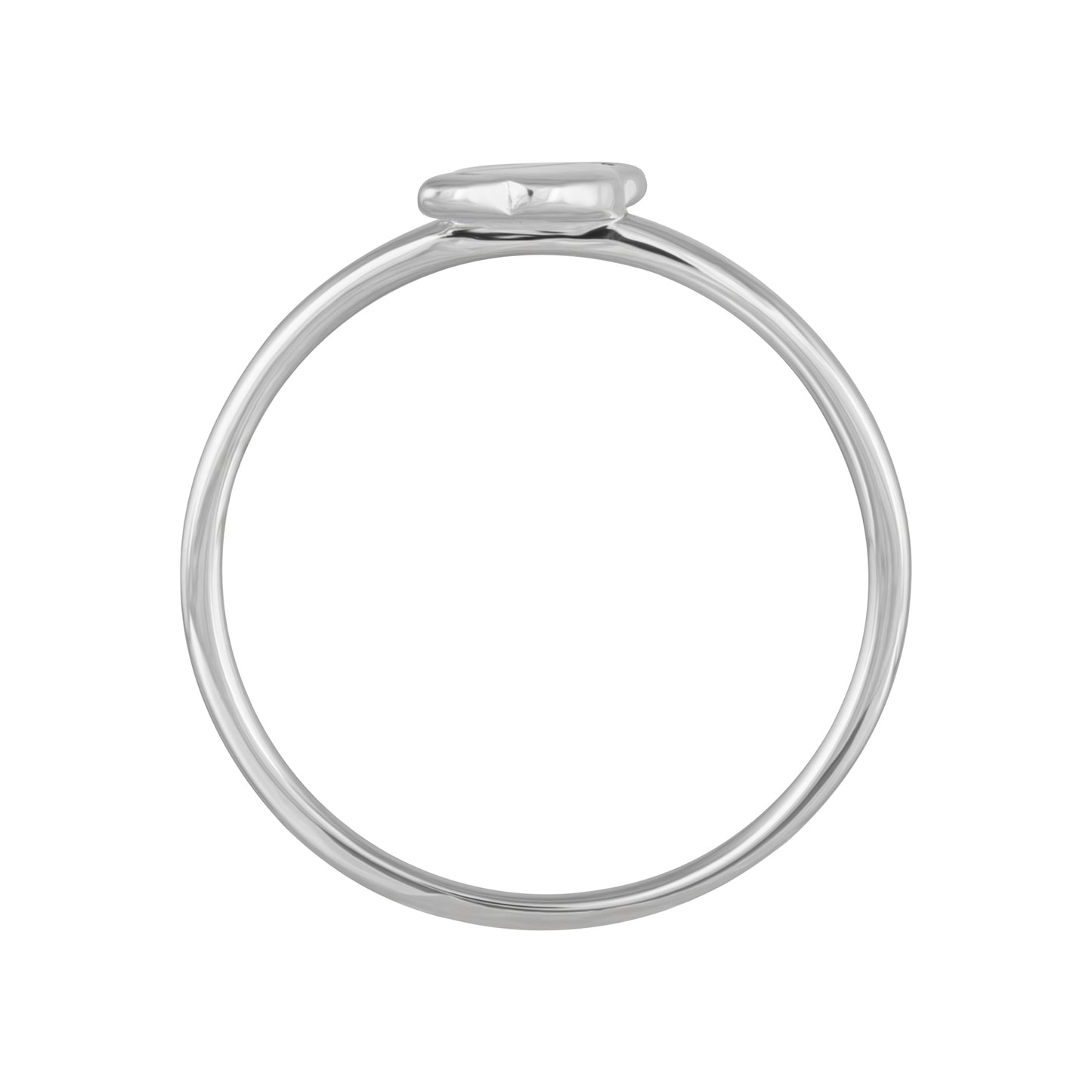 cai Ring 925/- Sterling Silber rhodiniert ohne Stein