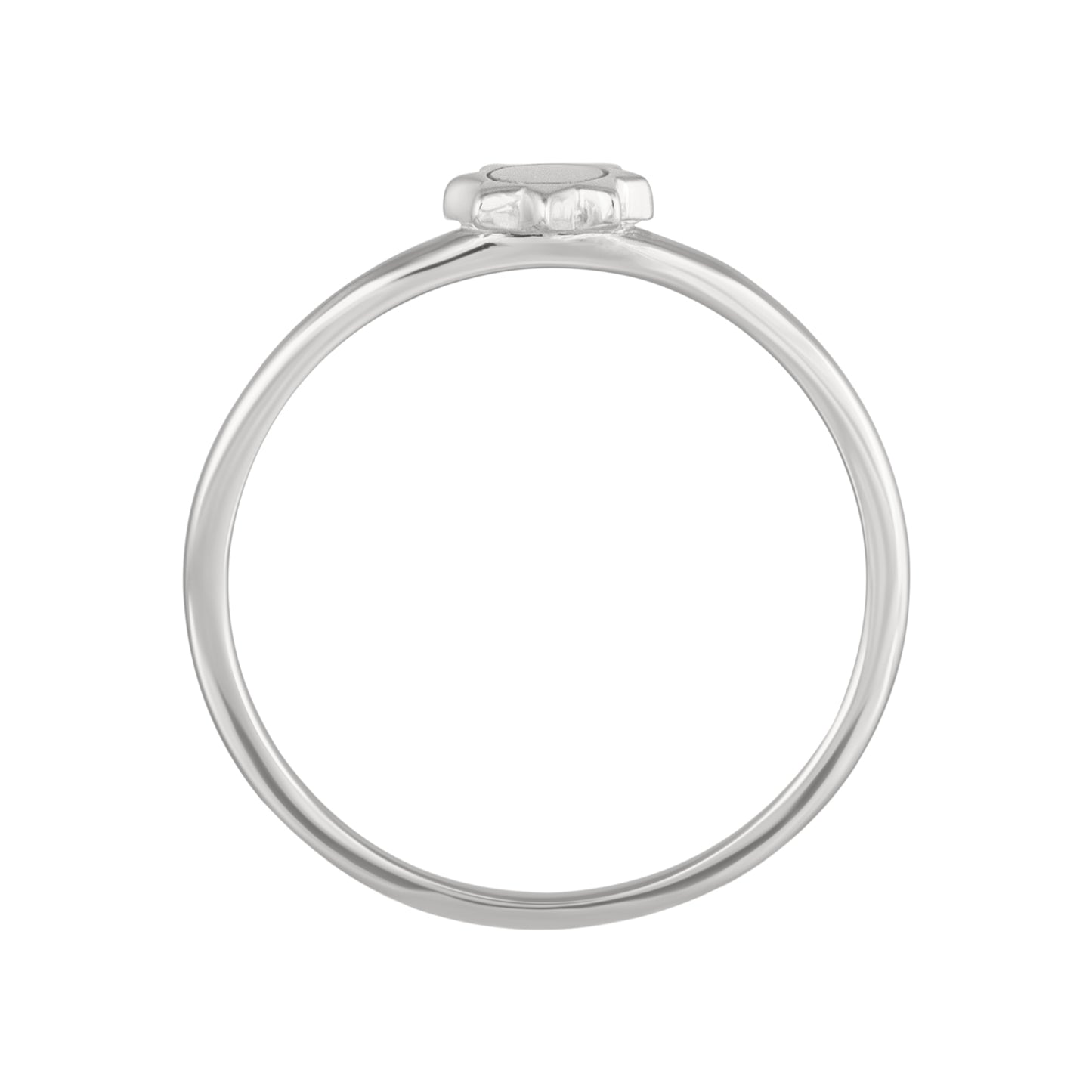 cai Ring 925/- Sterling Silber rhodiniert ohne Stein