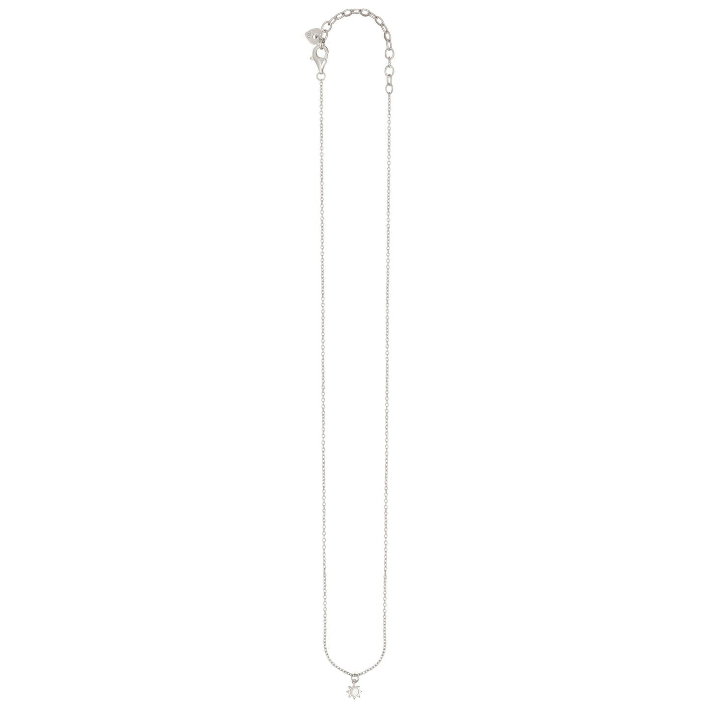 cai Anhänger mit Kette Ankerkette 925/- Sterling Silber rhodiniert 44,0cm ohne