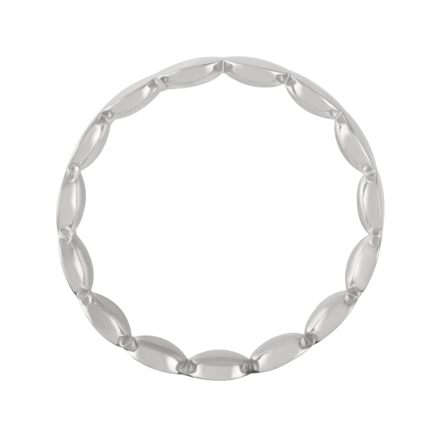 cai Ring 925/- Sterling Silber rhodiniert ohne Stein
