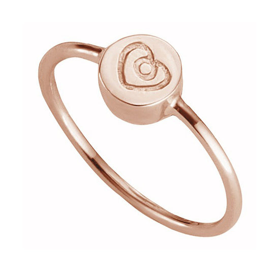 cai love Ring 925/- Sterling Silber rotvergoldet ohne Stein