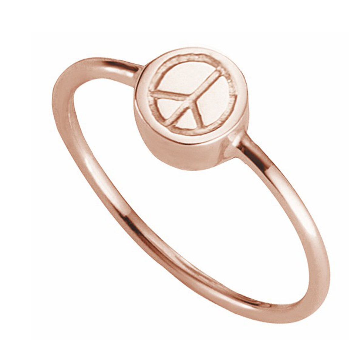 cai love Ring 925/- Sterling Silber rotvergoldet ohne Stein