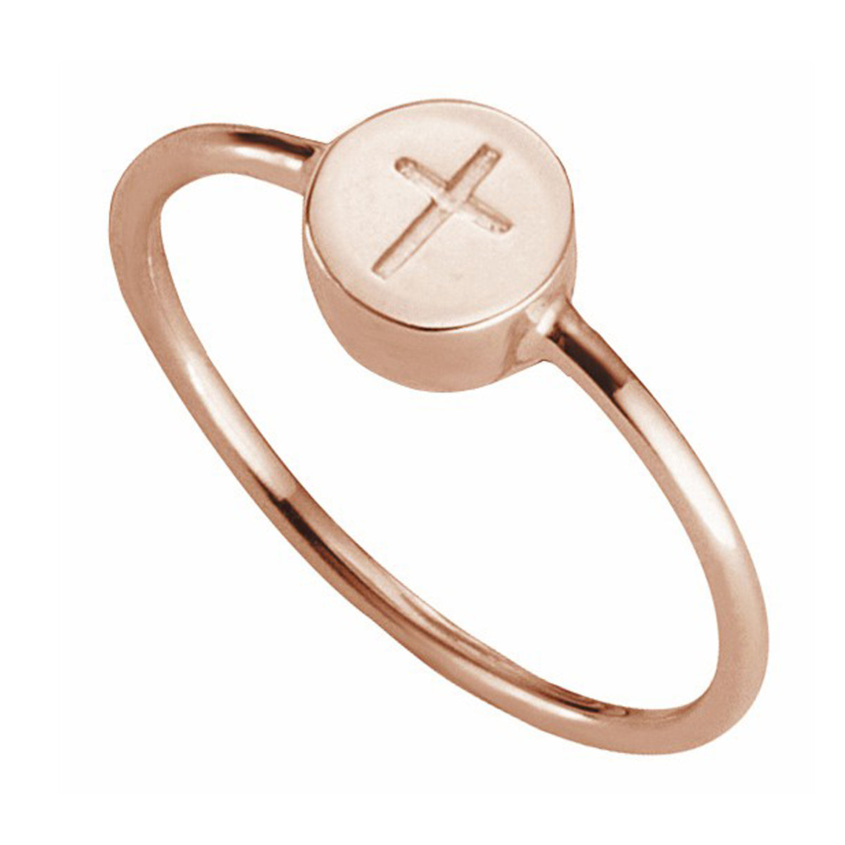 cai love Ring 925/- Sterling Silber rotvergoldet ohne Stein