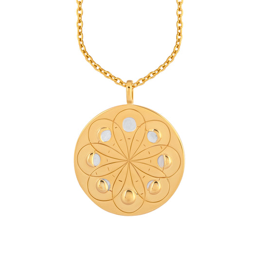 cai Anhänger mit Kette Ankerkette 925/- Sterling Silber vergoldet 45,0cm ohne