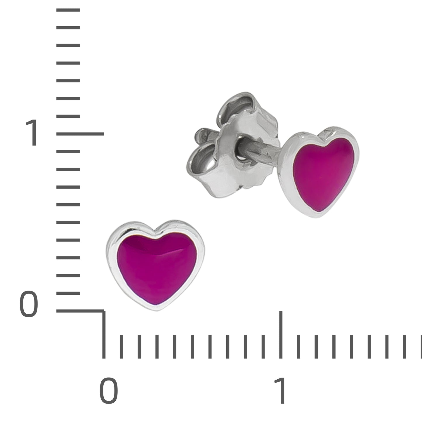 Ohrringe 925/- Sterling Silber rhodiniert 0,5cm