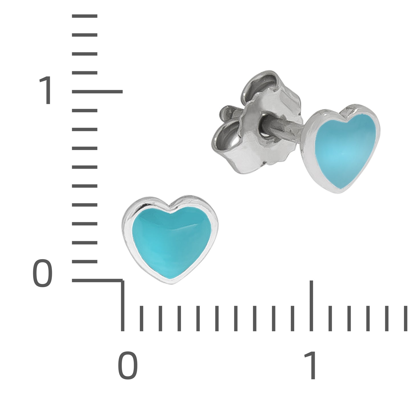 Ohrringe 925/- Sterling Silber rhodiniert 0,5cm