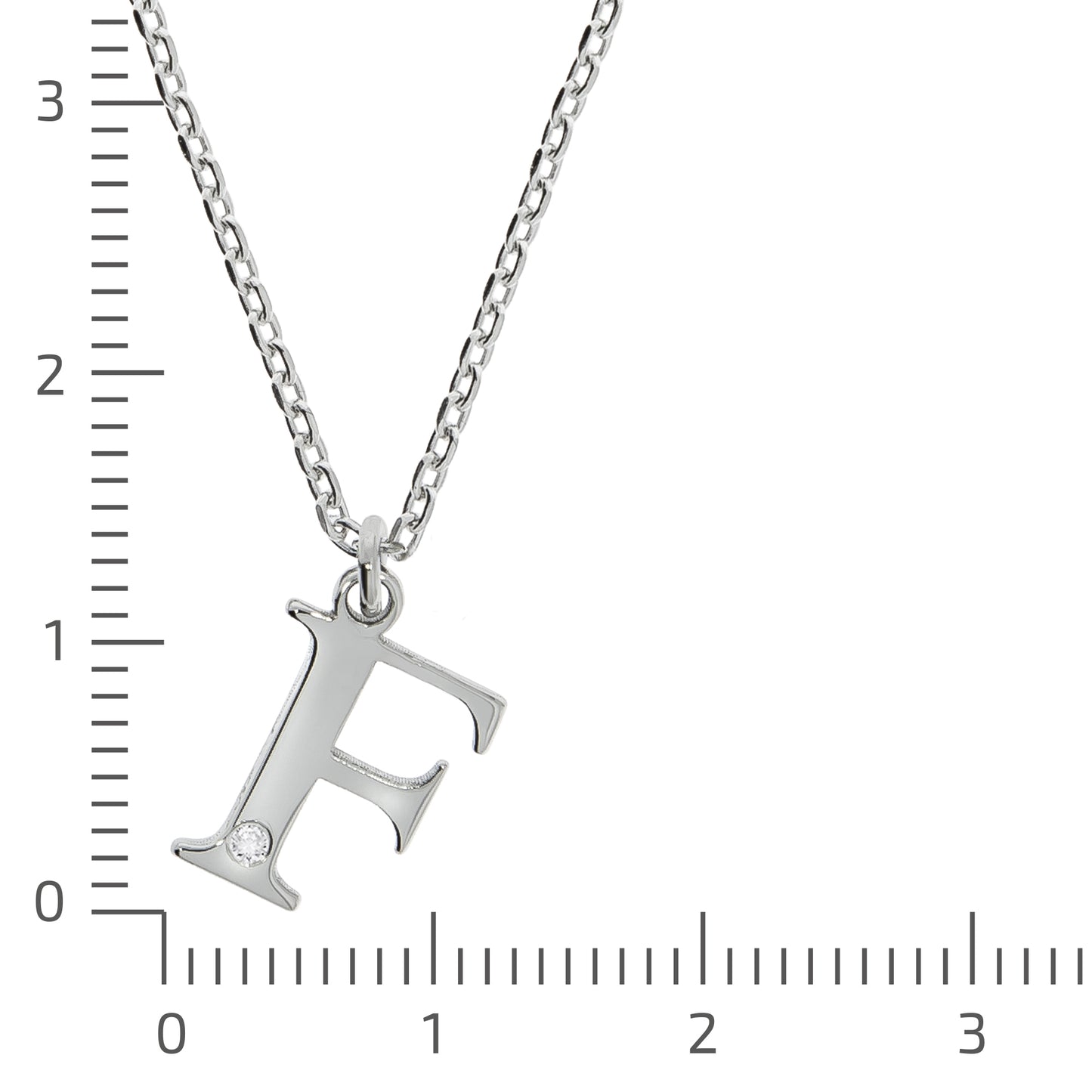 Halskette Flachpanzerkette 925/- Sterling Silber rhodiniert 48,0cm Diamant 0,008ct.