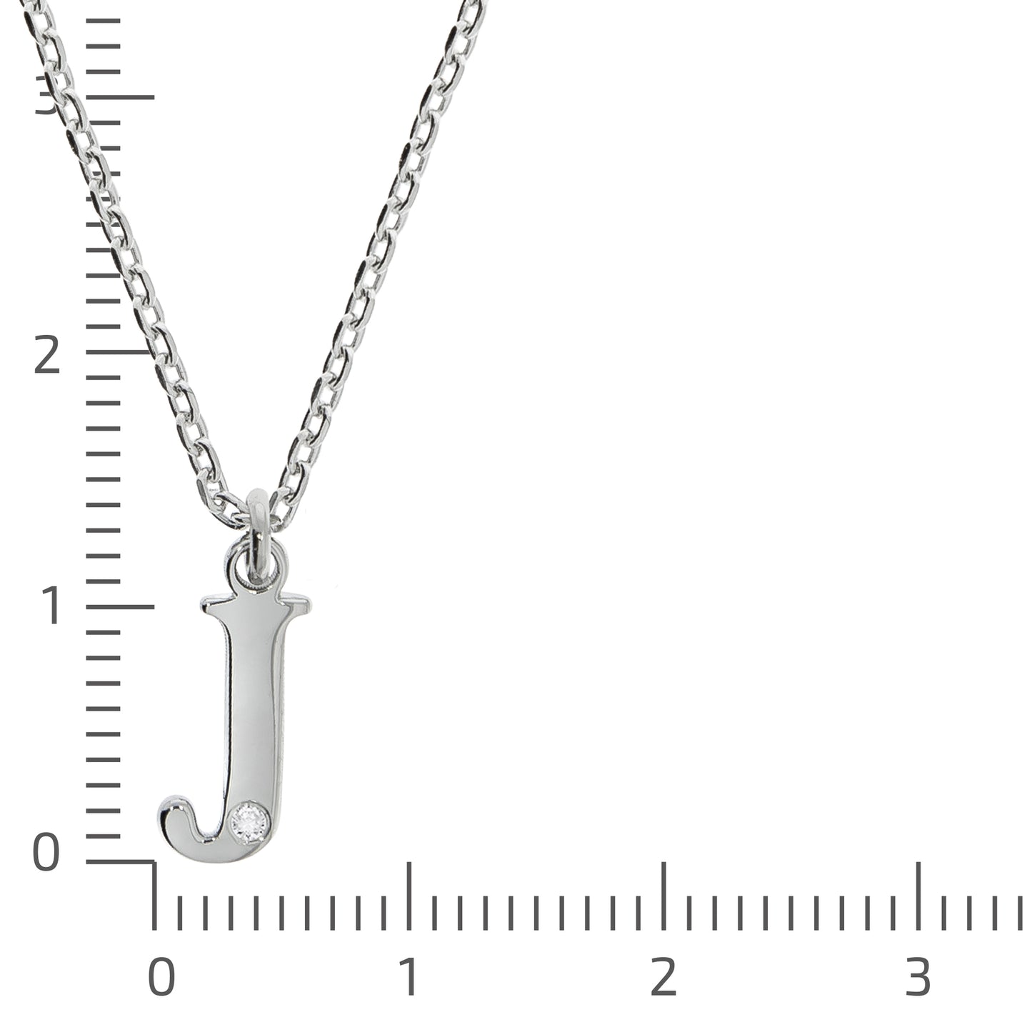 Halskette Flachpanzerkette 925/- Sterling Silber rhodiniert 48,0cm Diamant 0,008ct.