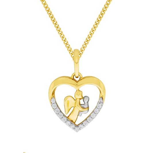 Halskette Panzerkette 333/- Gold rhodiniert (teil) 45,0cm Zirkonia