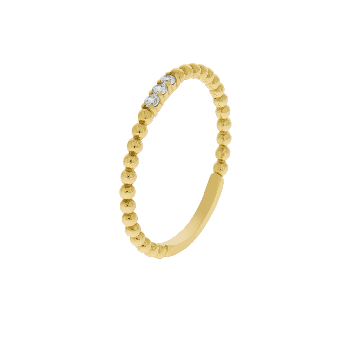 Ring 375/- Gold vergoldet Zirkonia