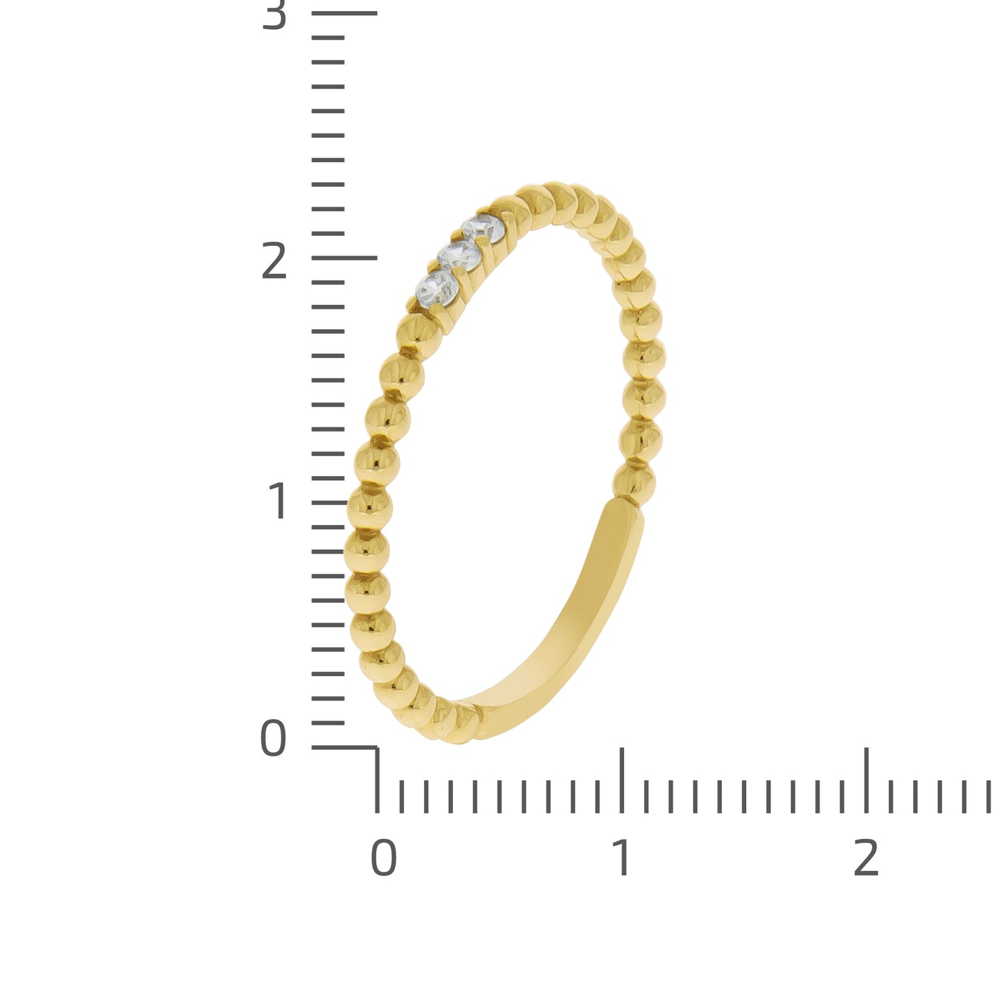 Ring 375/- Gold vergoldet Zirkonia