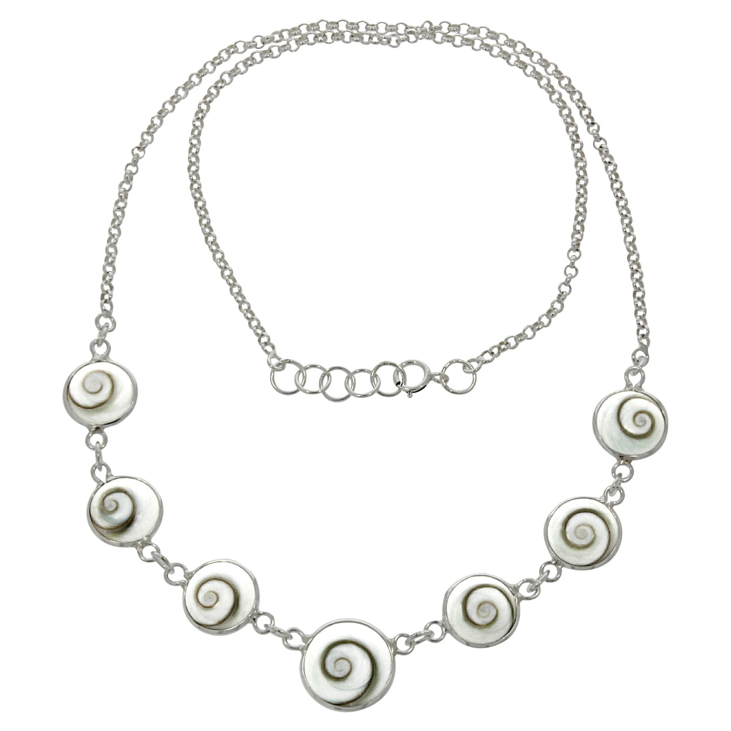 Collier 925/- Sterling Silber rhodiniert 48,0cm Muschelkernperle