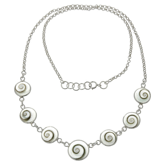Collier 925/- Sterling Silber rhodiniert 48,0cm Muschelkernperle
