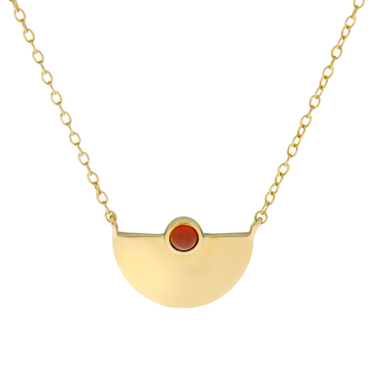 Anhänger mit Kette Ankerkette 925/- Sterling Silber vergoldet 42cm Achat