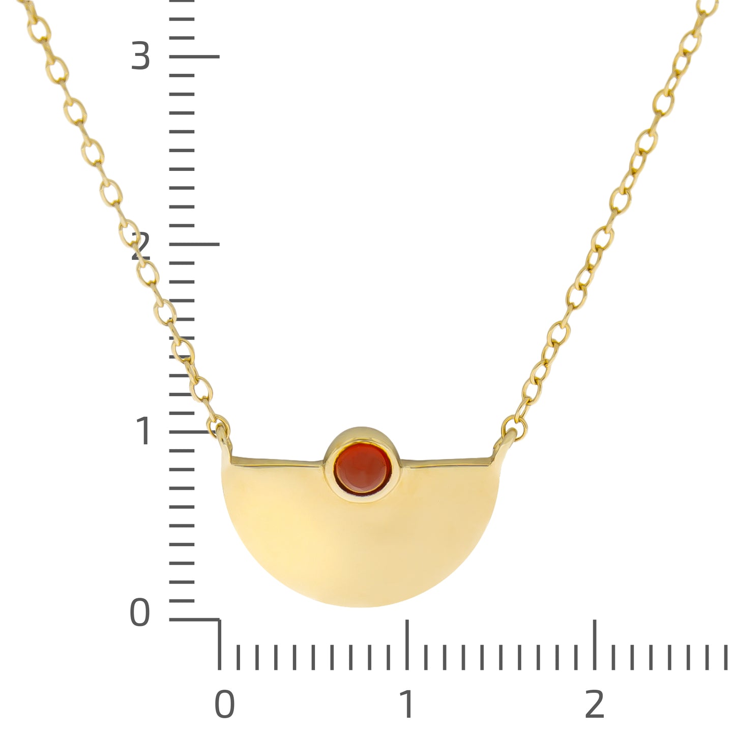 Anhänger mit Kette Ankerkette 925/- Sterling Silber vergoldet 42cm Achat