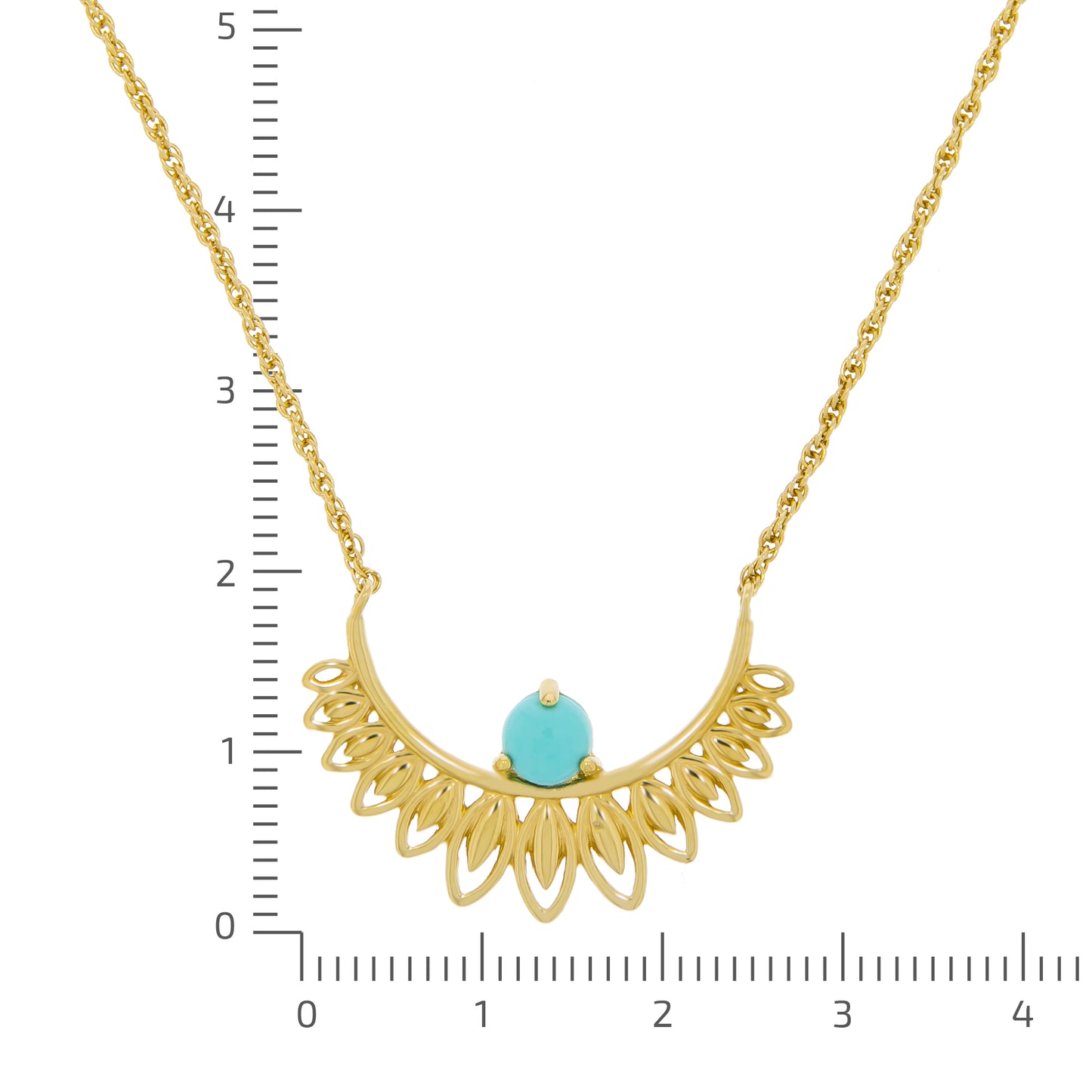 Halskette Ankerkette 925/- Sterling Silber vergoldet 45cm syn. Türkis