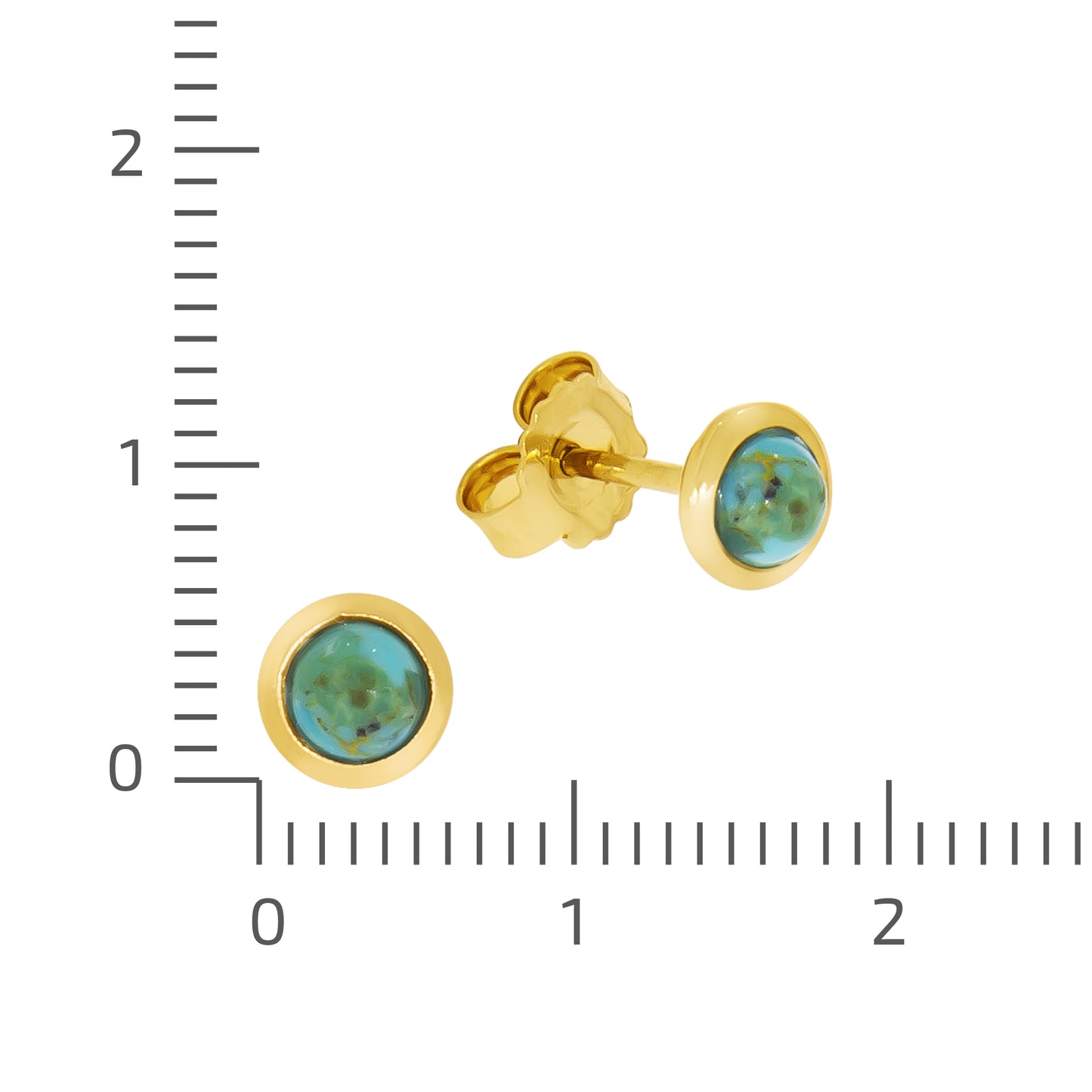 Set Anhänger, Kette + Ohrhänger Flachpanzerkette 925/- Sterling Silber vergoldet 45,0cm Türkis rek.