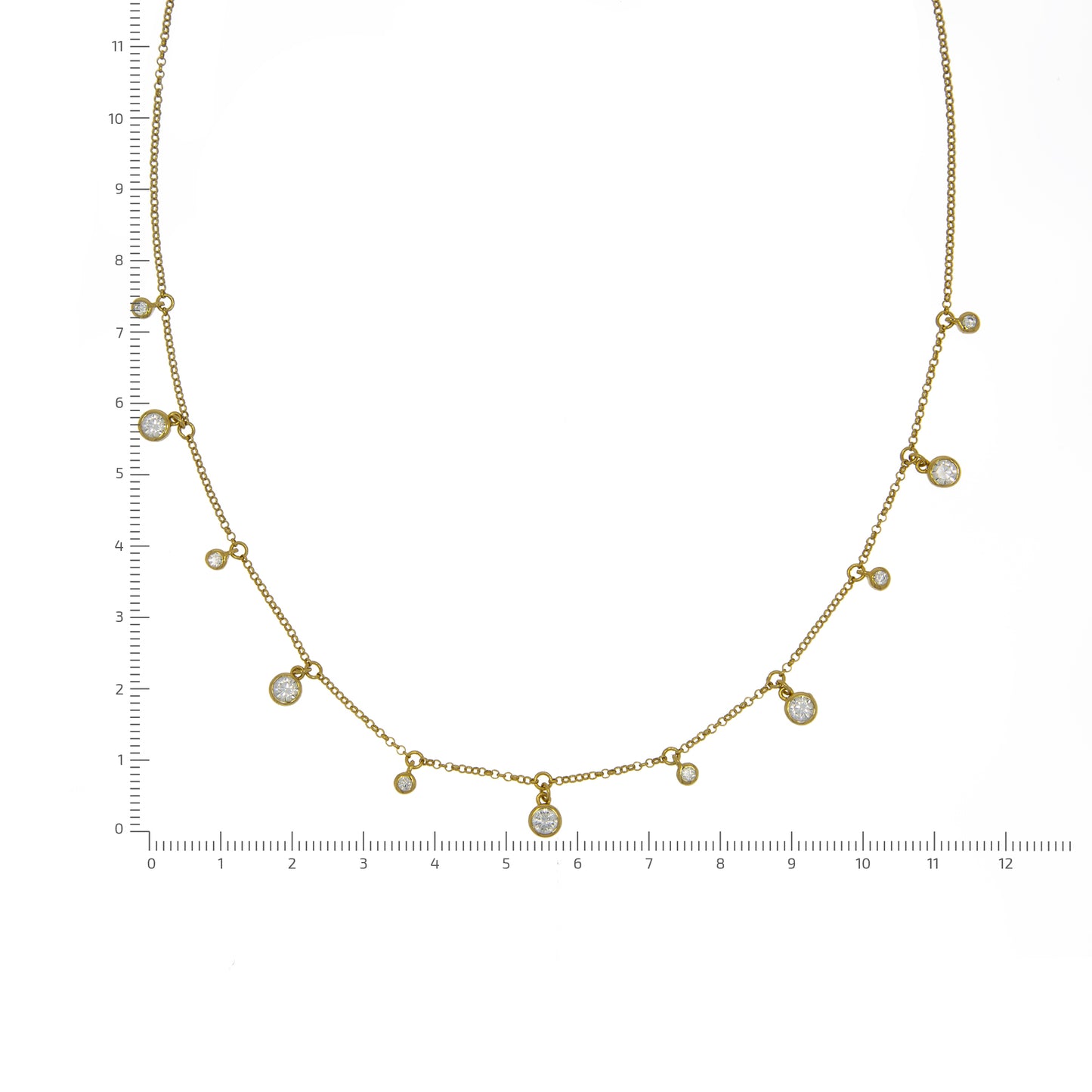 Halskette Ankerkette 925/- Sterling Silber vergoldet 45,0cm Zirkonia