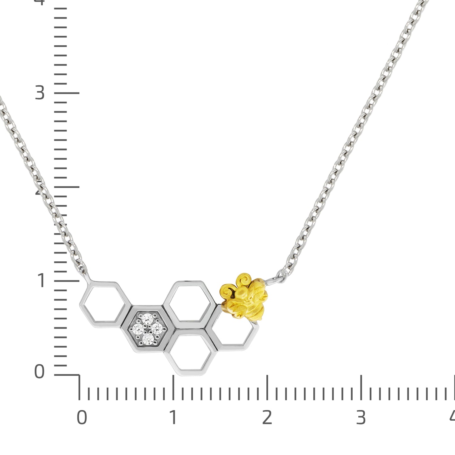 Halskette Ankerkette 925/- Sterling Silber rhodiniert 45,0cm Zirkonia